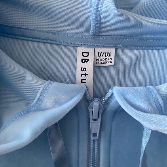 Blue Bride Velour Zip Up - Picture 3 of 3